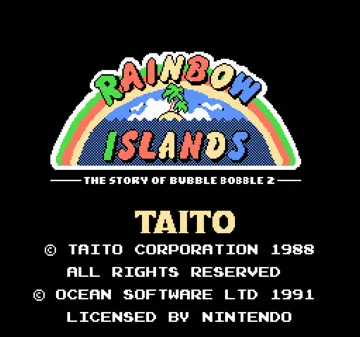 Rainbow Islands - Bubble Bobble 2 (Europe) screen shot title